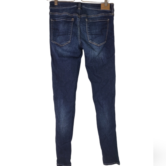 American Eagle distressed skinny jeggings - Size 6 Long - Picture 2 of 5